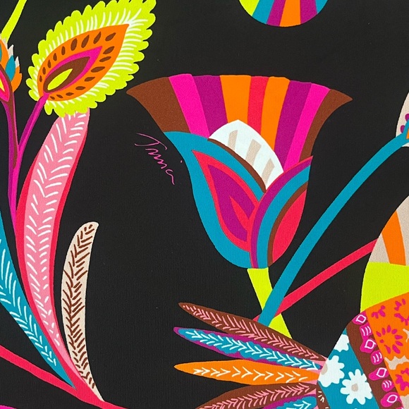 {Trina Turk} Luminary Printed Off The Shoulder Ruffle One Piece Swimsuit - NWT - Picture 9 of 14